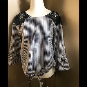 by & by Tops - Checkered blouse size Medium by&by by & by Tops - Checkered blouse size Medium by&by